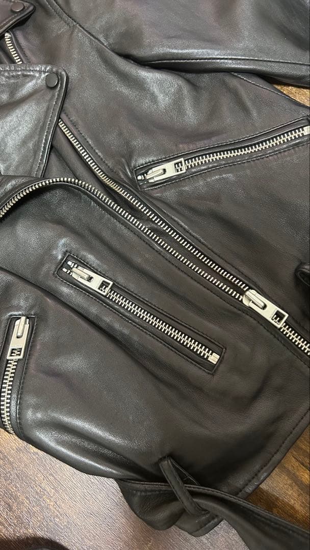 ALLSAINTS Belfern ブラック ライダースジャケット EU 36