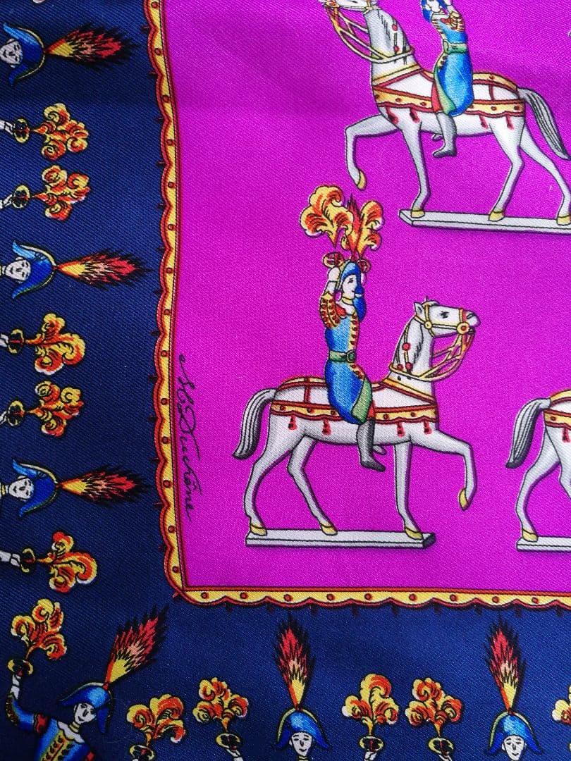 エルメス　HERMES　スカーフ　カレ90　花火師