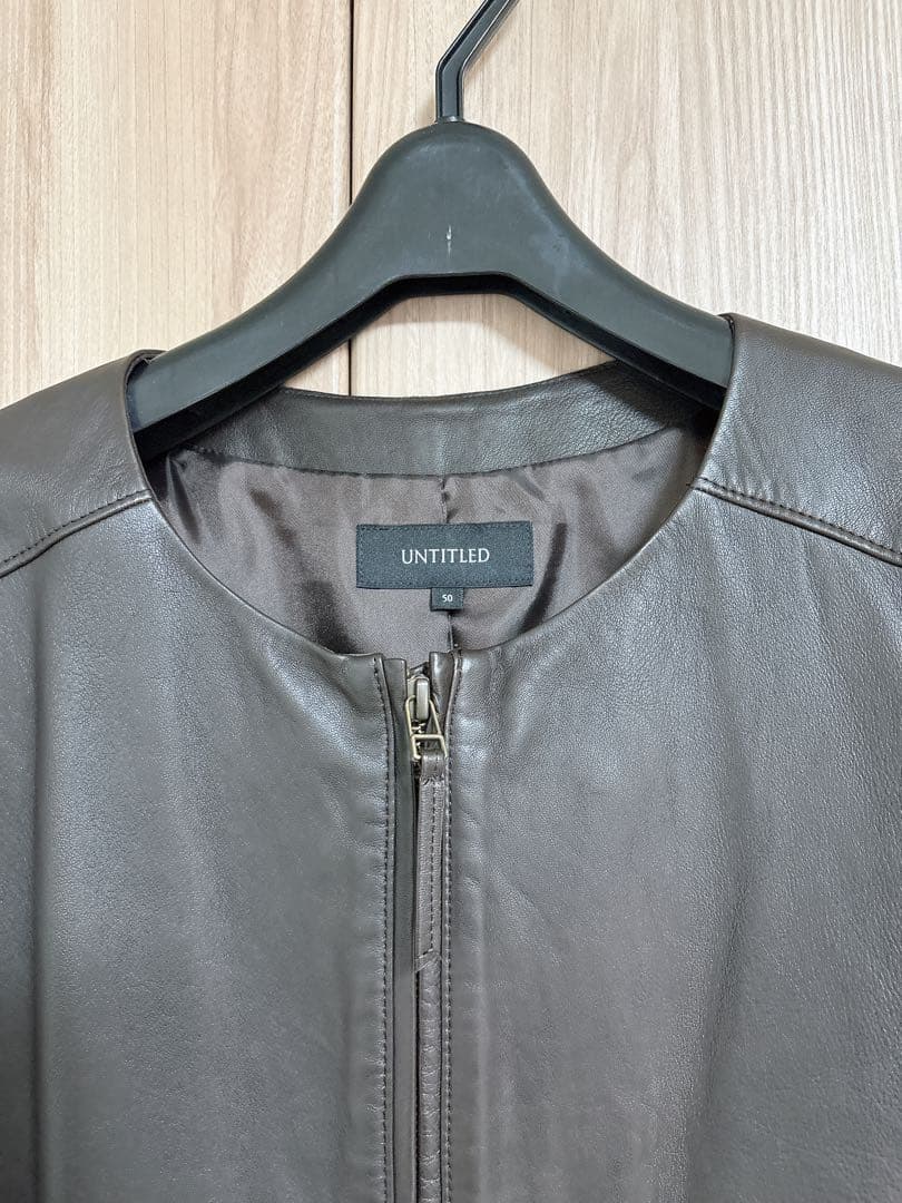 UNTITLED アンタイトル 大きいサイズ 50 レザージャケット ラムレザー