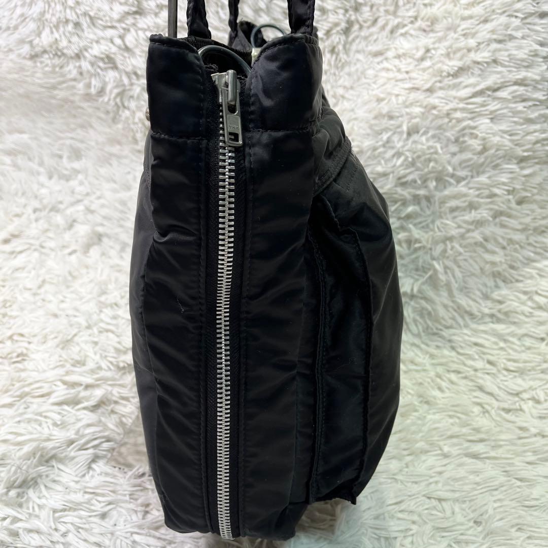 人気✨ポーター タンカー トートバッグ2way マチ拡張 ブラック　A4可能