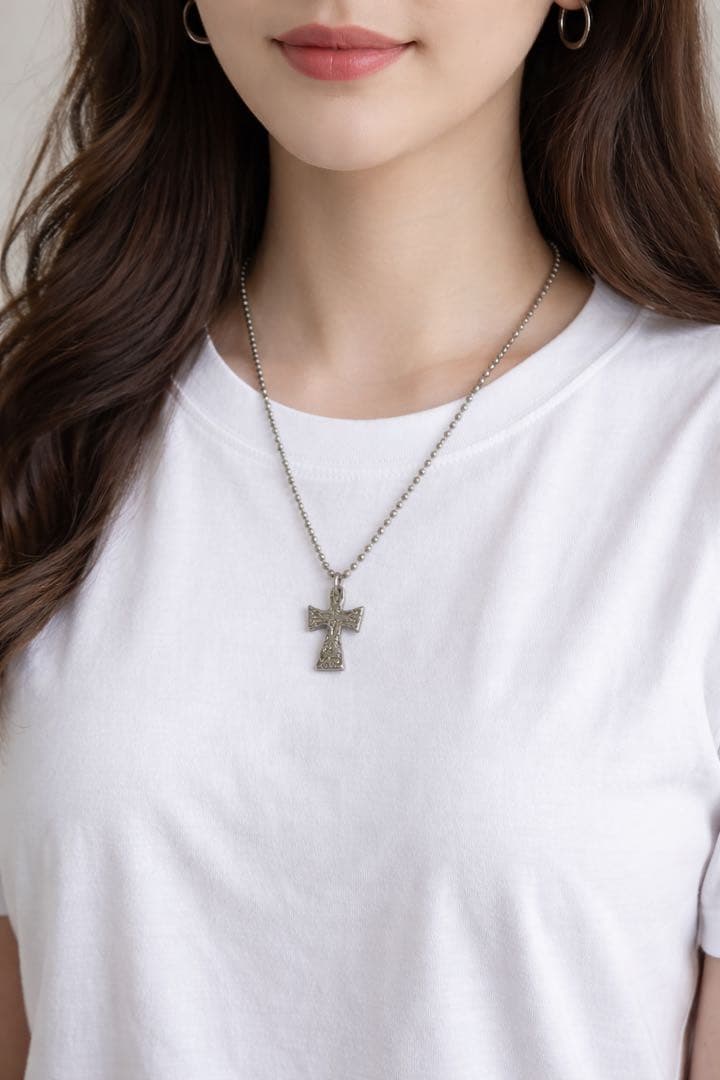 シルバー 十字架 ペンダント ネックレスセット4点