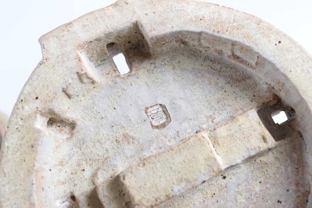 小*銀様 宮澤章 陶塔香炉 共箱 益子焼作家