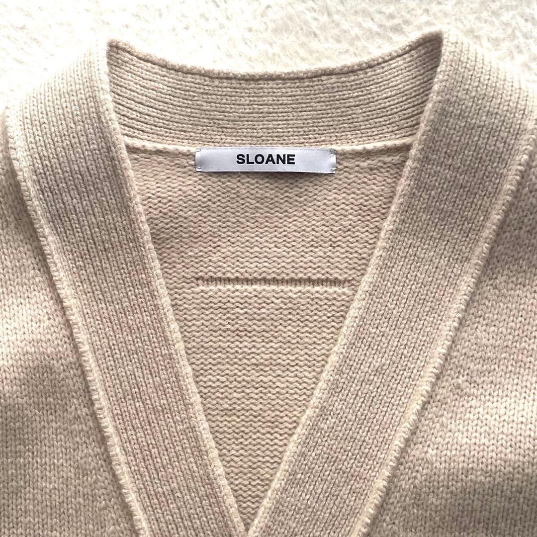 美品✨SLOANE カシミヤ混 ウール カーディガン ベージュ ユニセックス