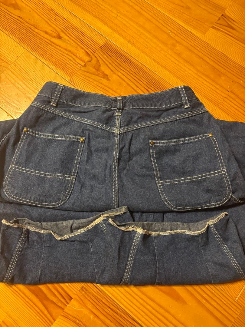 needles デニム　ヒザデルパンツ