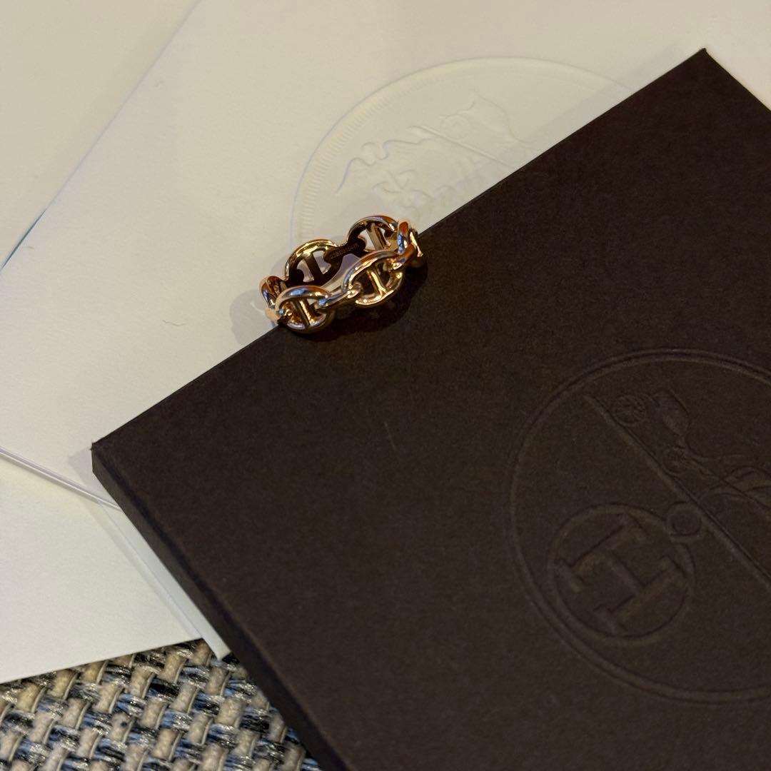 新品未使用★エルメス　 《シェーヌ・ダンクル・アンシェネ》 リング　PM 50