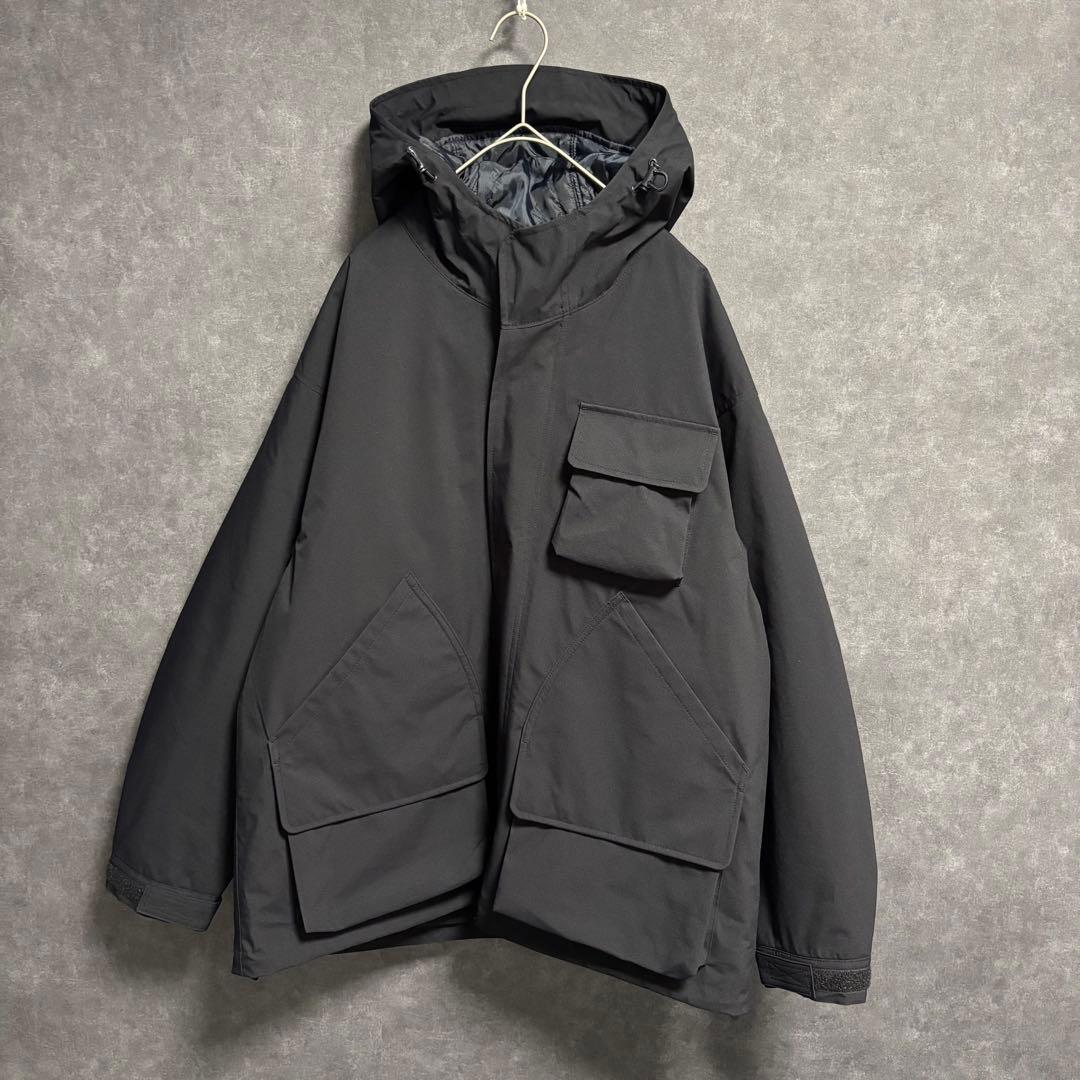 【完売/新品】GU×エンジニアドガーメンツ パデッドシェルパーカ ネイビー　S