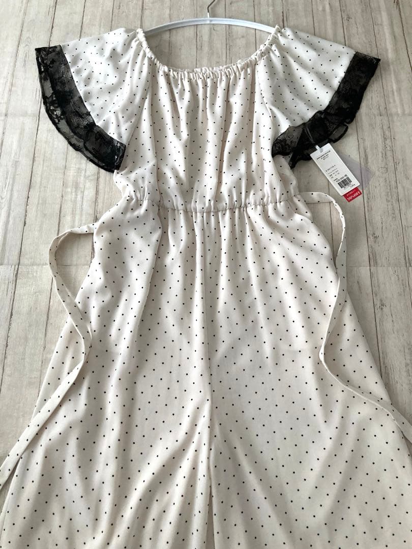 貴子品★新品★ Diagram グレースコンチネンタル ドットサロペット