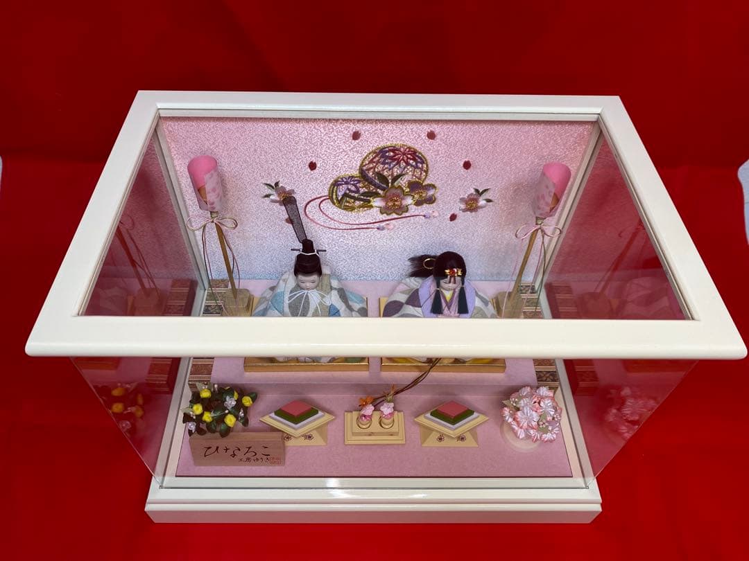木目込み人形　アクリルケース入・ひなろこ　工房ゆうき