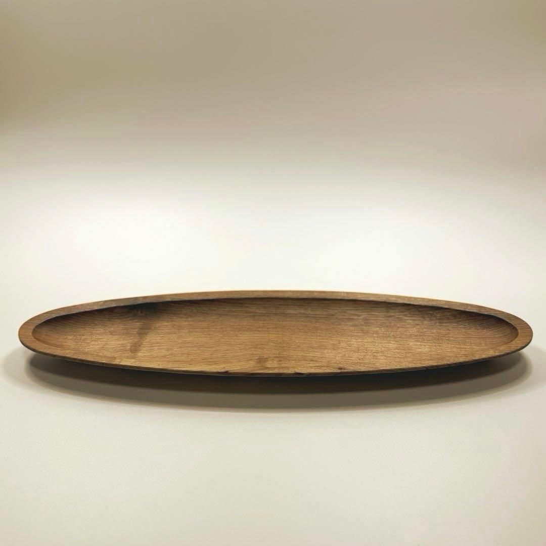【ユタカ】木製プレート 舟形40cm& 木製ボウル 26cm