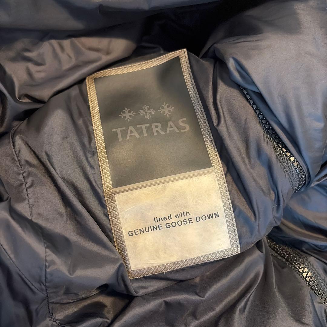 TATRAS サルマ 03ブラックダウンジャケット フード付き