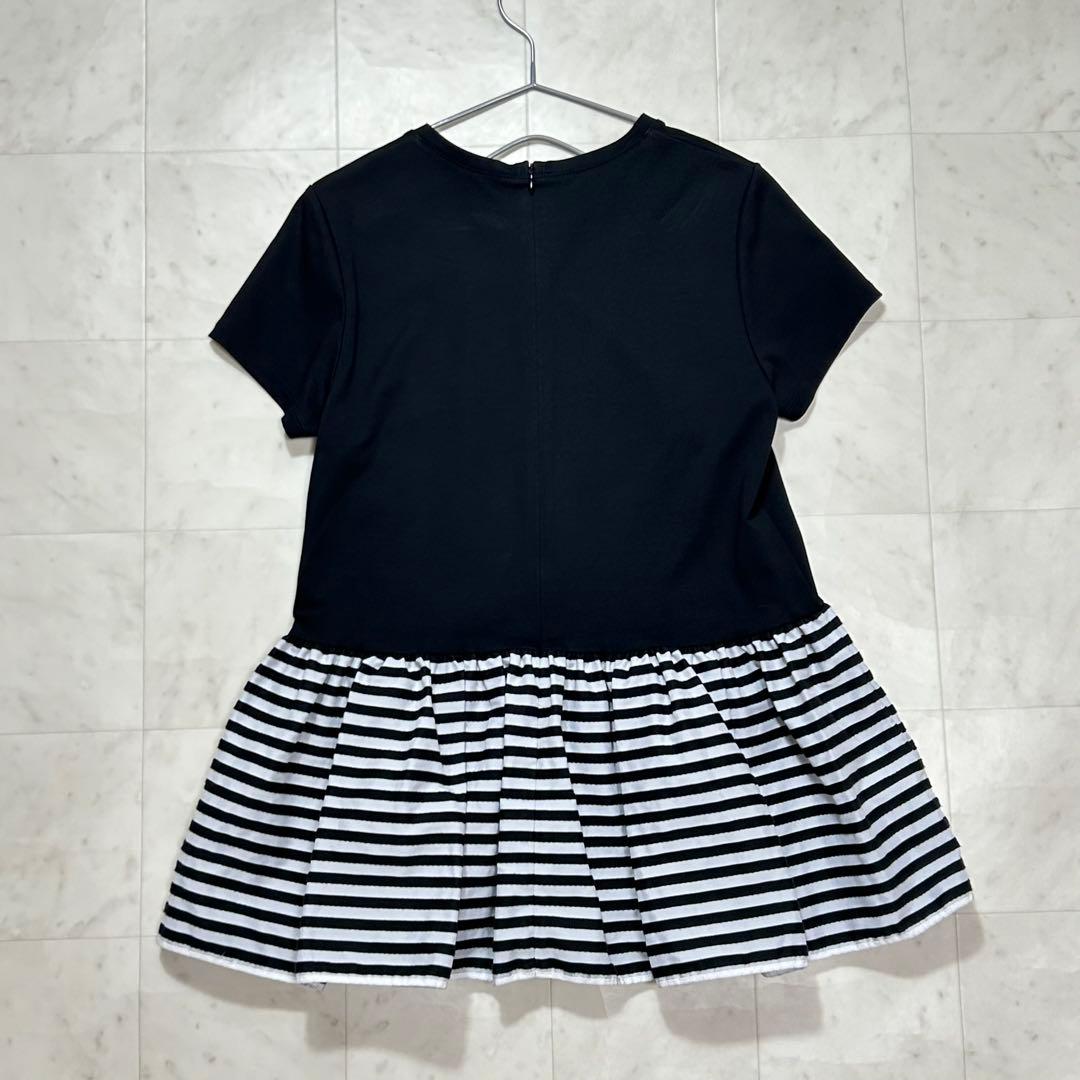 美品✨BORDERS at BALCONY カットソー ペプラム 半袖 ボーダー