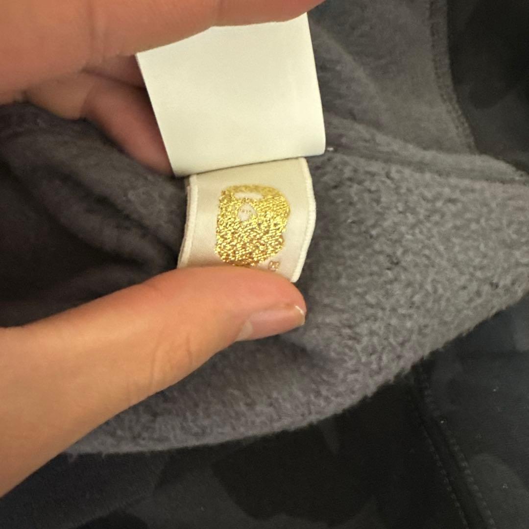 A BATHING APE hoodie ボタンパーカー