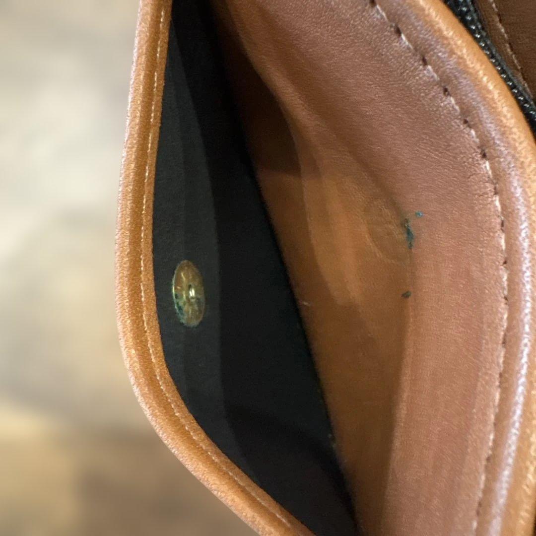 OLD COACH ブラウン ケース カラビナ付き