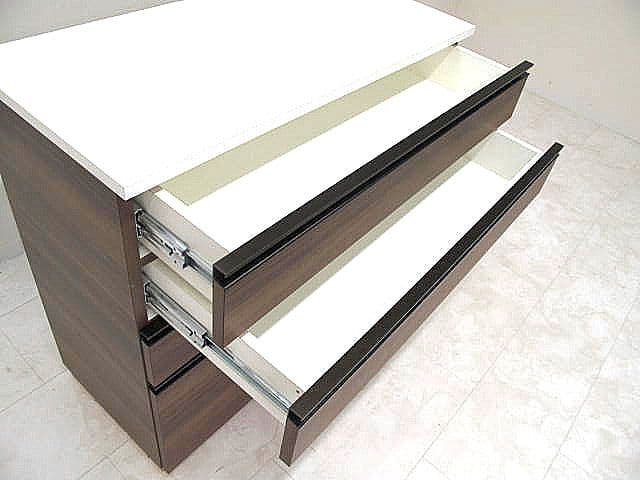 展示品　全段オートクロージングサイドチェスト 　フルスライドレール モダン