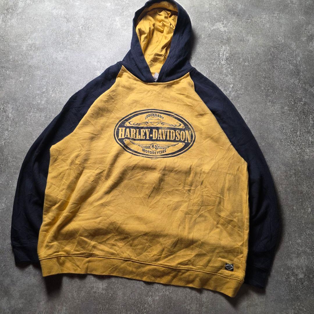 HARLEYDAVIDSONハーレースウェットパーカーラグランマスタードイエロー