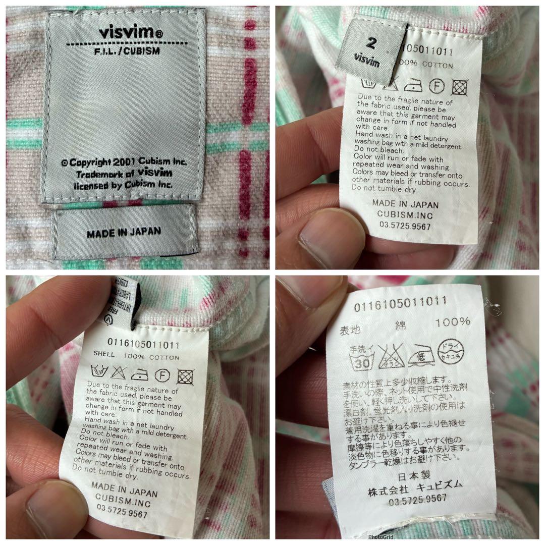 VISVIM ビズビム 16ss チェック フランネル シャツ ジャケット 2