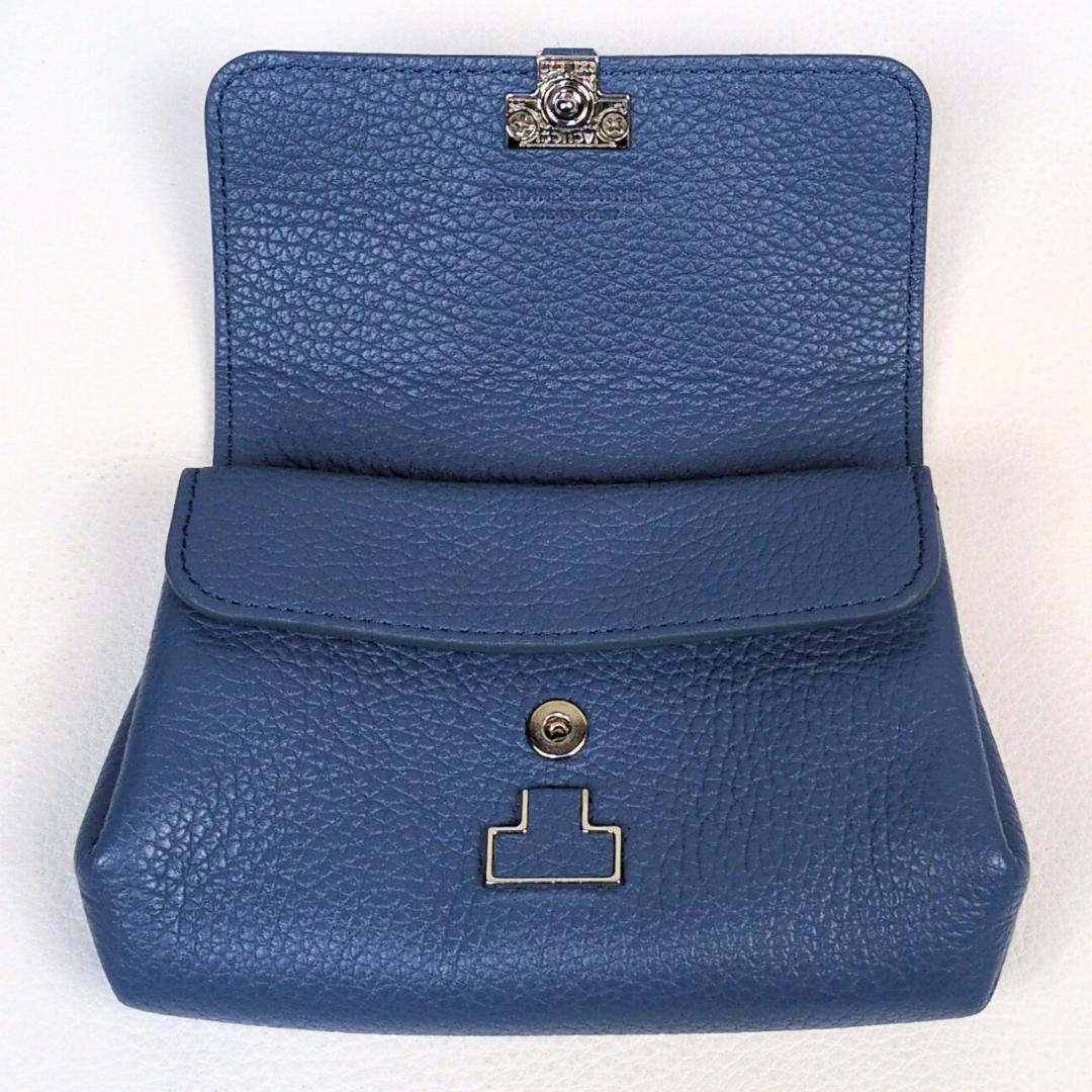 美品 IACUCCI イアクッチ アバウォレット CERVO ブルー 財布