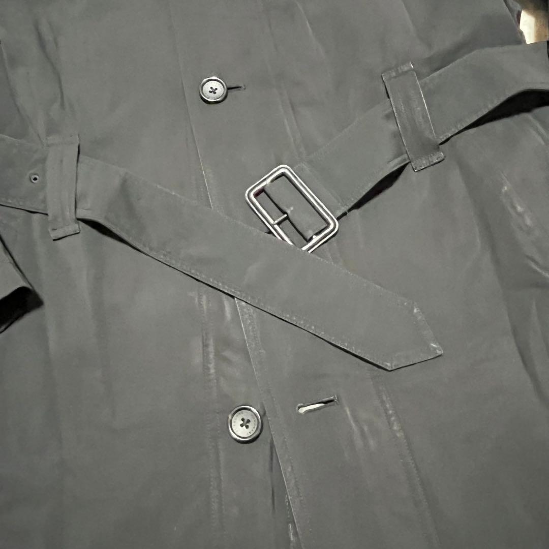 希少 バーバリーロンドン トレンチコート LL ノバチェック ブラック ロング