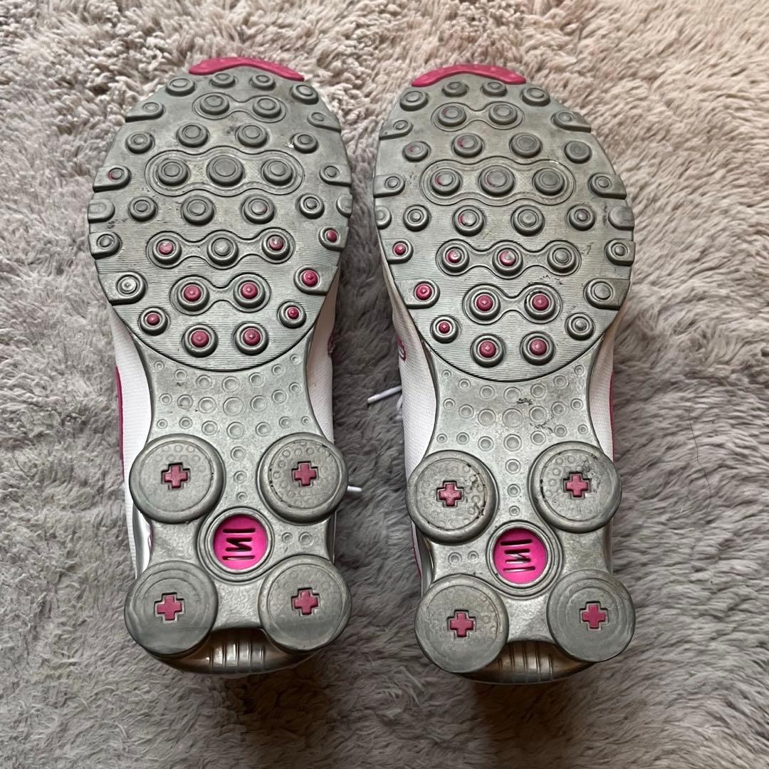 【希少】NIKE SHOX ナイキ ショックス スニーカー ホワイト×ピンク