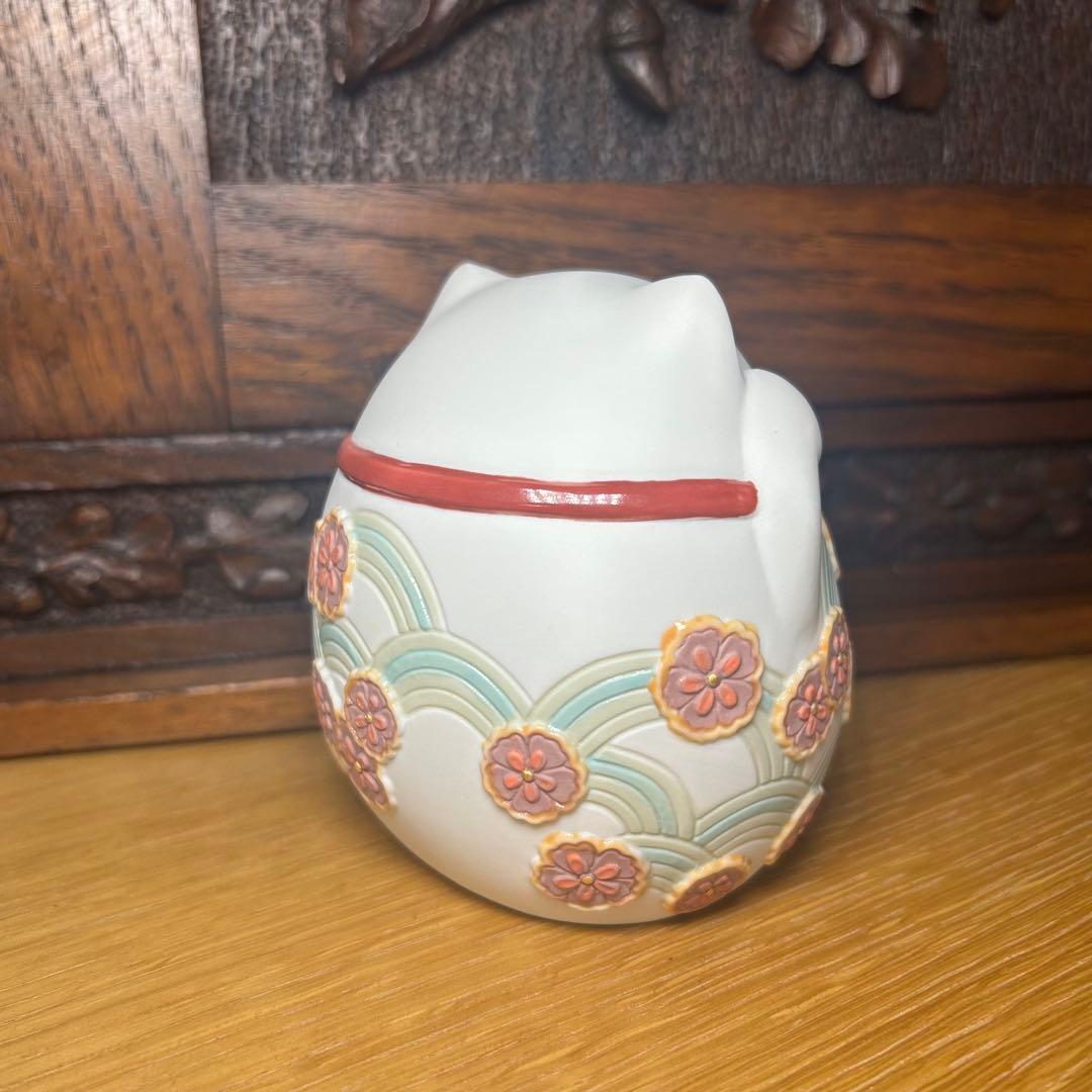 リヤドロ LLADRO　招き猫　人形　置物　縁起物　仕事運