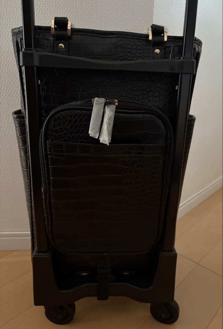 【最終価格・値引不可】スワニー⭐︎トートキャリー クロコダイル型押し『Ｌ』 黒