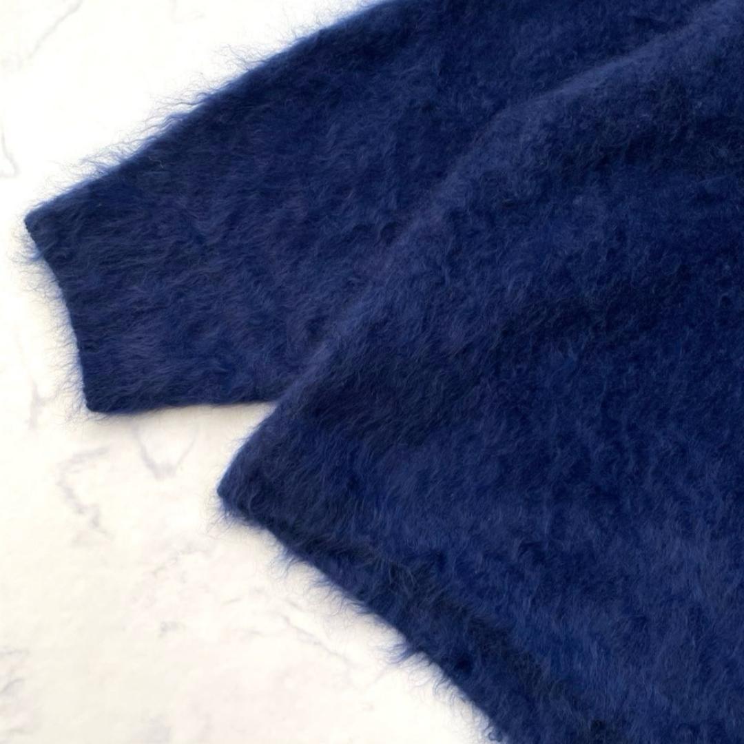 ダーマコレクション カシミヤ100 Vネックニット プルオーバー ネイビー F