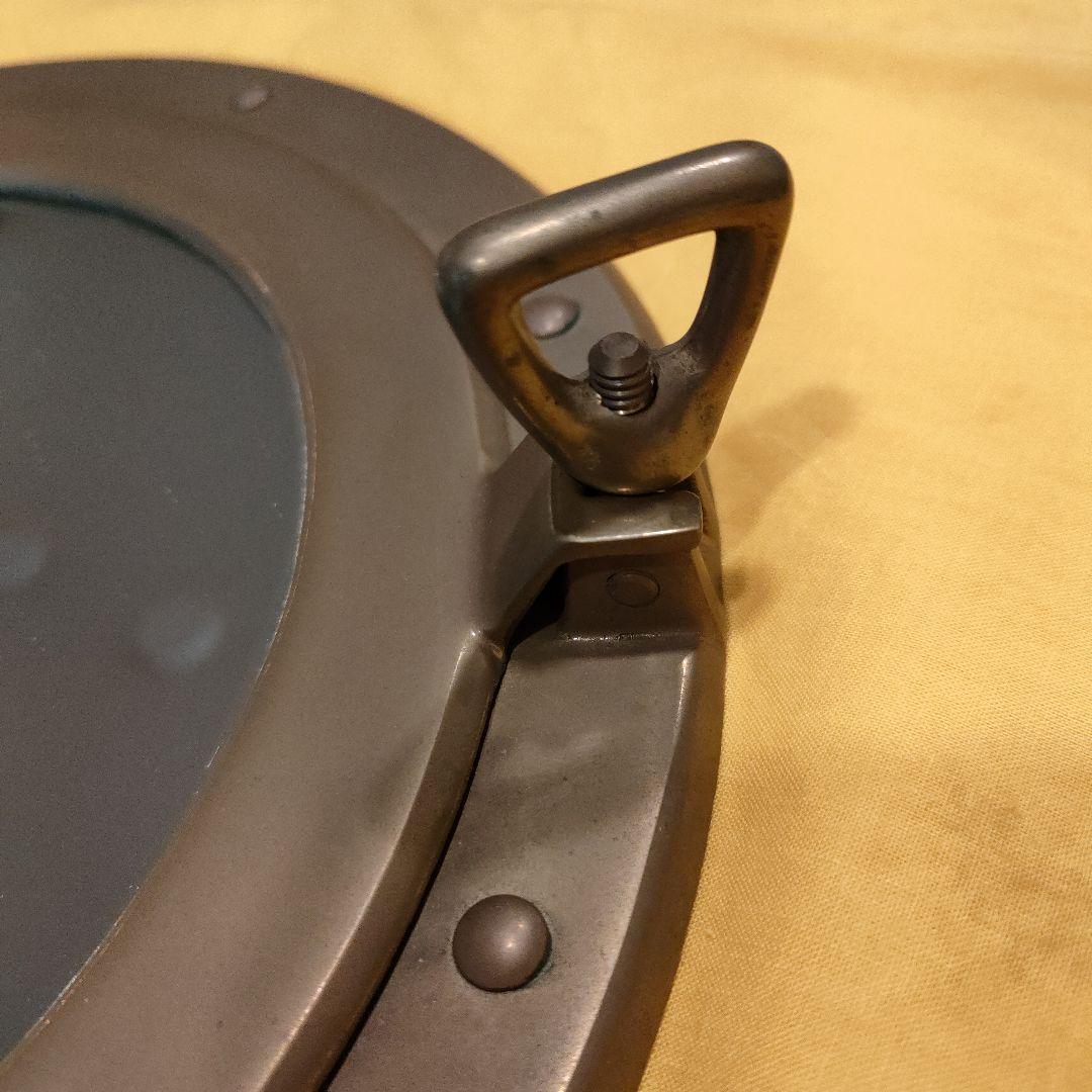 アンティーク　船舶用　真鍮製　鏡