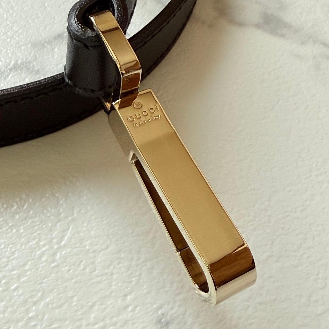 グッチ ドッグ スタッズ シェリーライン 首輪 リード セット ブラック 未使用