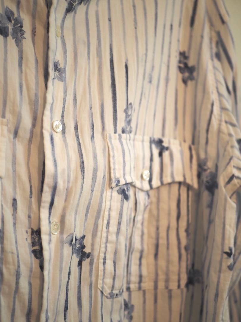 Porter Classic - ROLL UP 水彩 STRIPE SHIRT