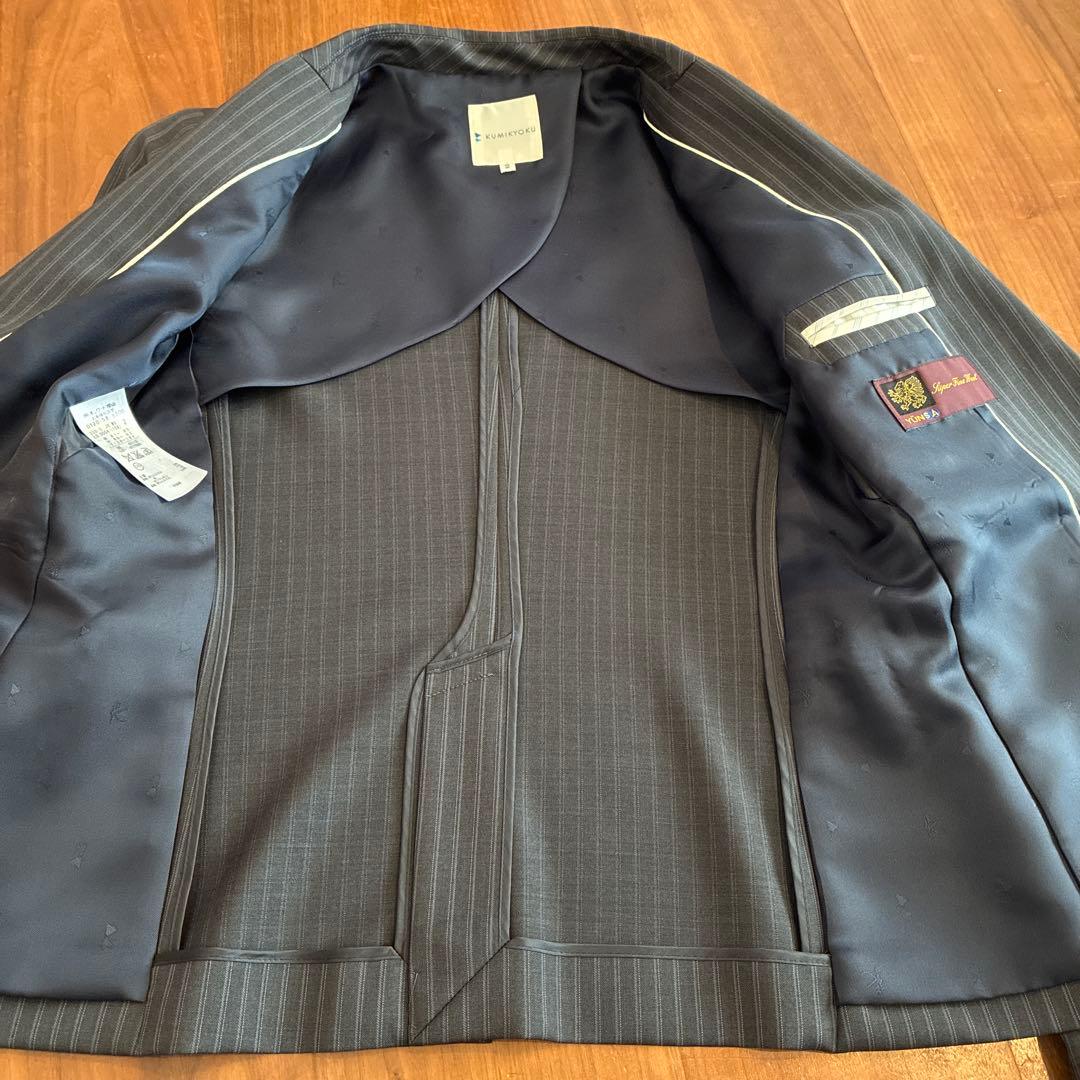 KUMIKYOKU グレーストライプスーツ上下 サイズ2