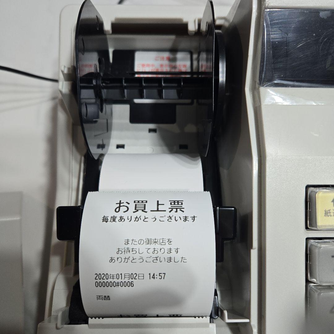 SHARP XE-A147 レジスター ホワイト　ロール紙付き!!