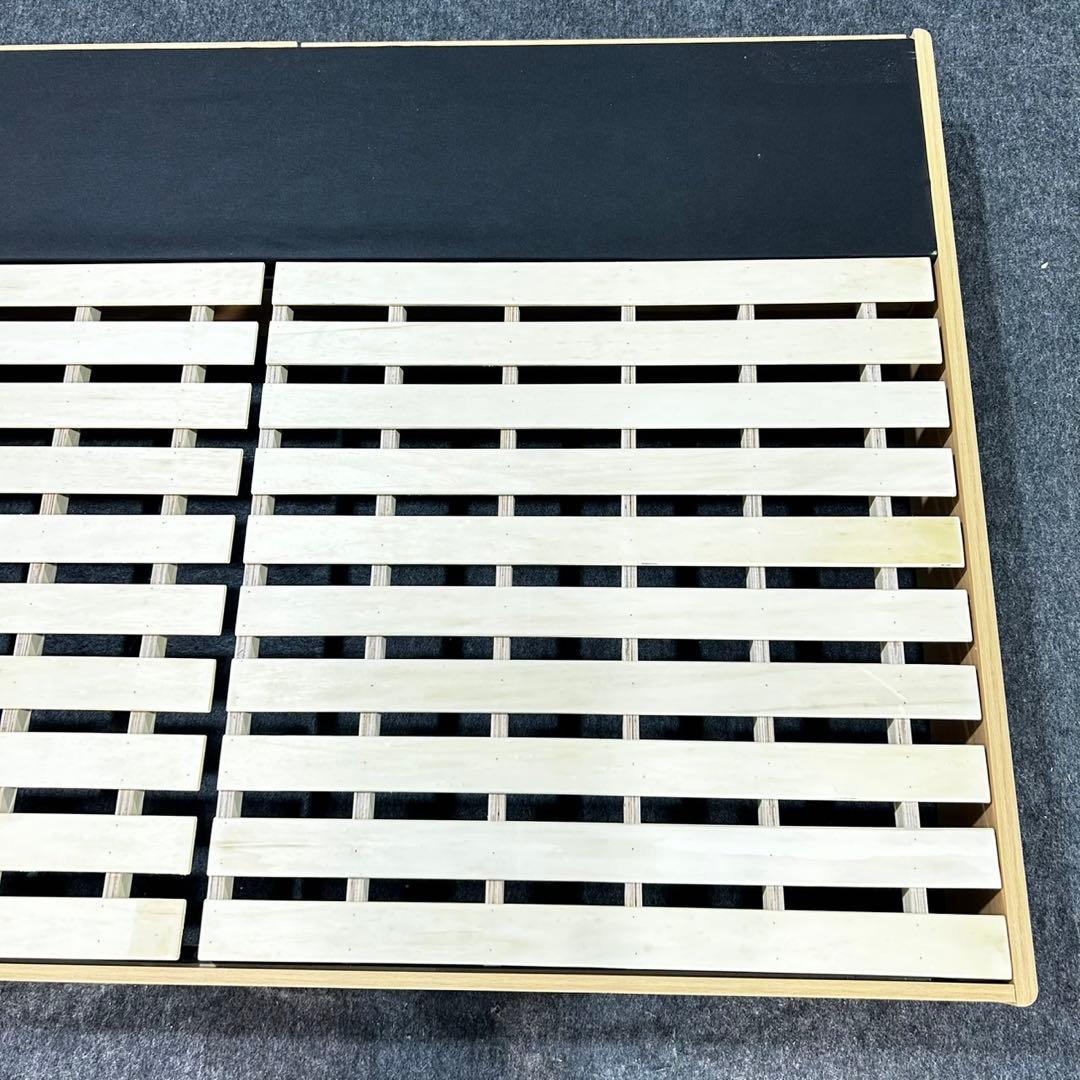 ベッドフレーム ダブルサイズ シンプル すのこ 収納付き 家具 d4685