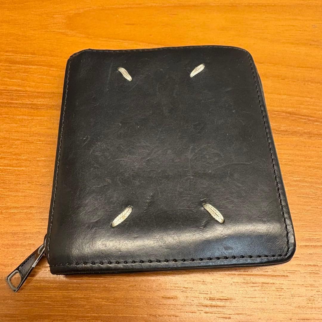 メゾンマルジェラ　二つ折り財布　ブラック