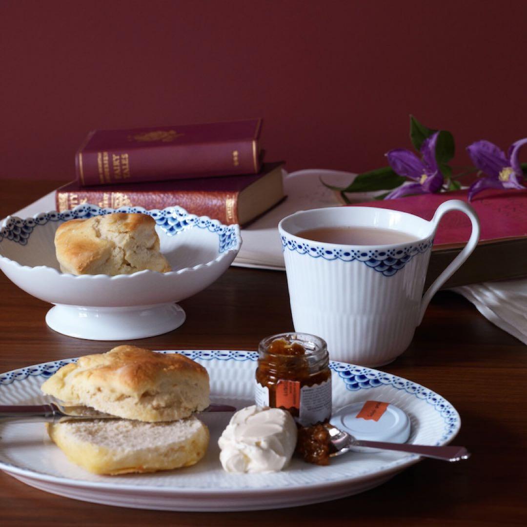 新品ロイヤルコペンハーゲン コーラル ブルー オーバルディッシュ28cmプレート