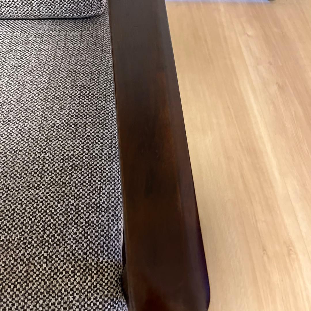 【最終値下げ】モダン 2人掛けソファ グレー