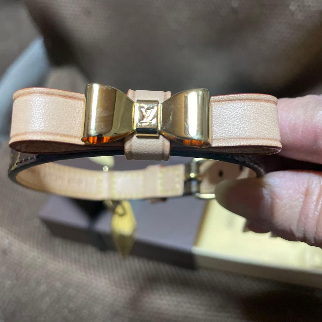 新品未着用Louis Vuitton コリエバクスターXS首輪リボン