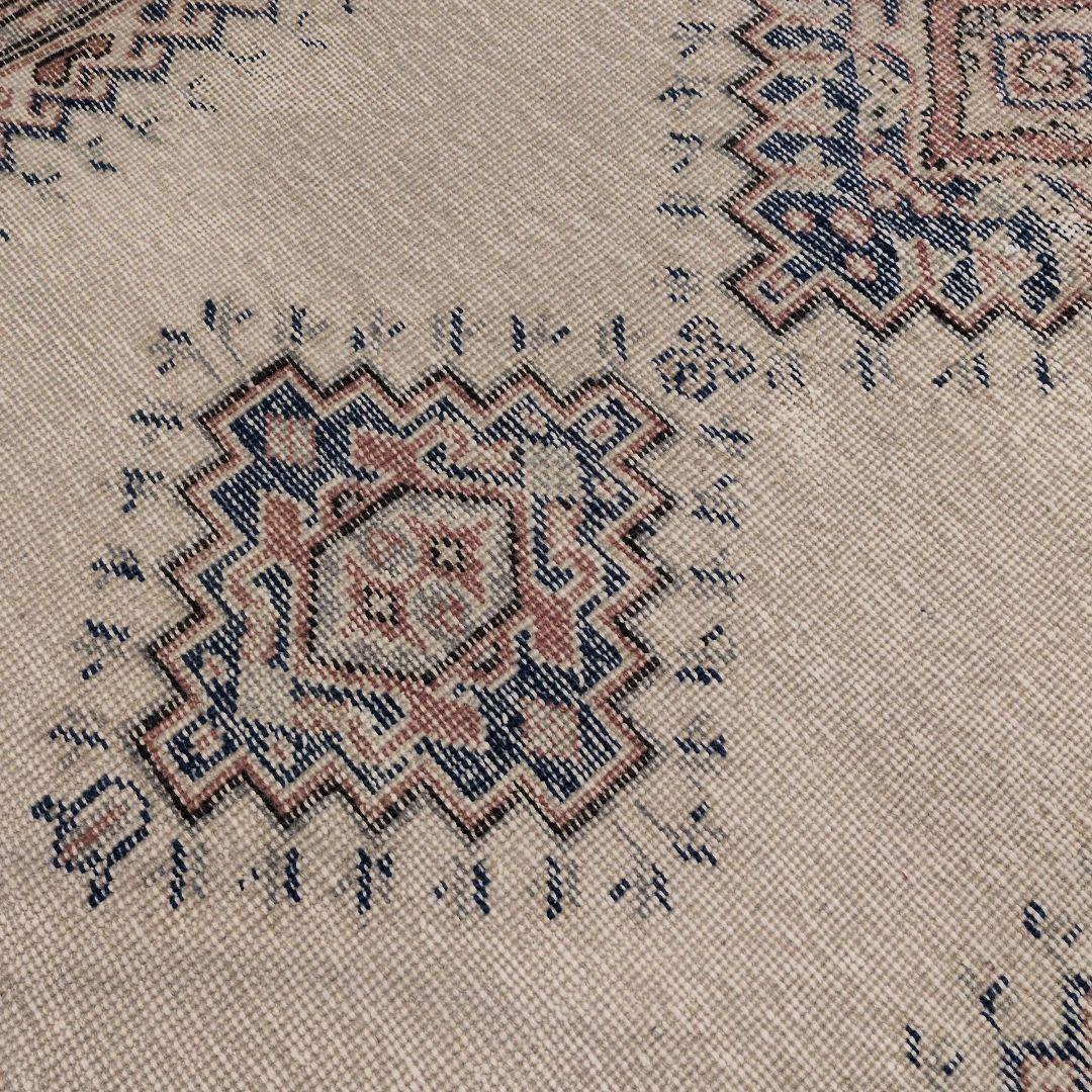 トルコヴィンテージラグ トルコ　イスパルタブルーラグ