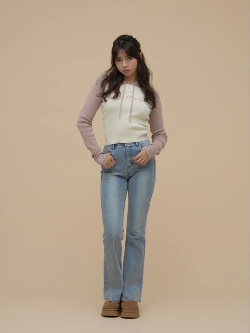 andmary Navi flare denim Mサイズ