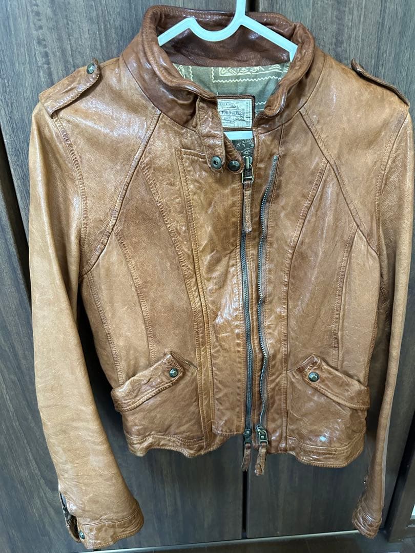 goa キャメル　レザージャケット