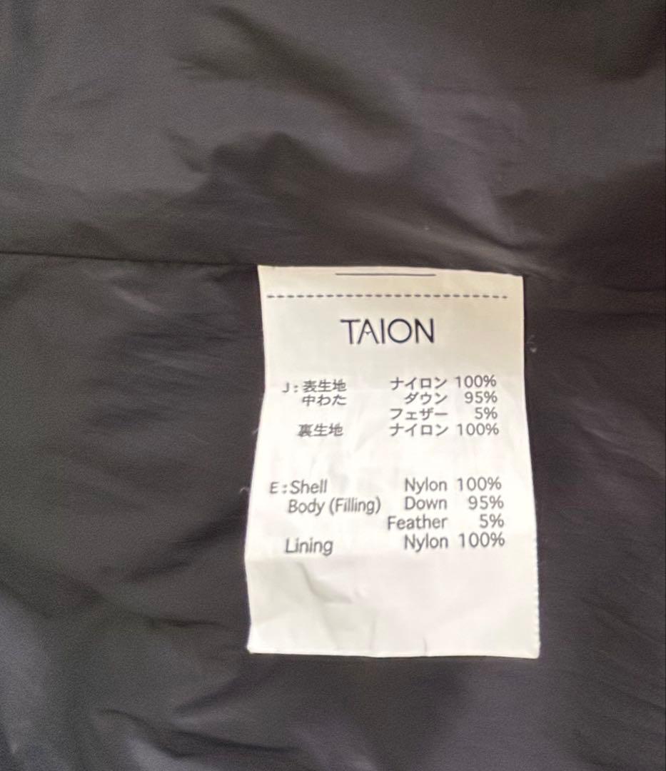 TAION NOLLEY'S ブラックダウンジャケット黑