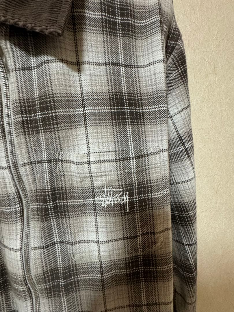 ジャケット・アウター Stussy Frank Plaid Zip Ls Shirt
