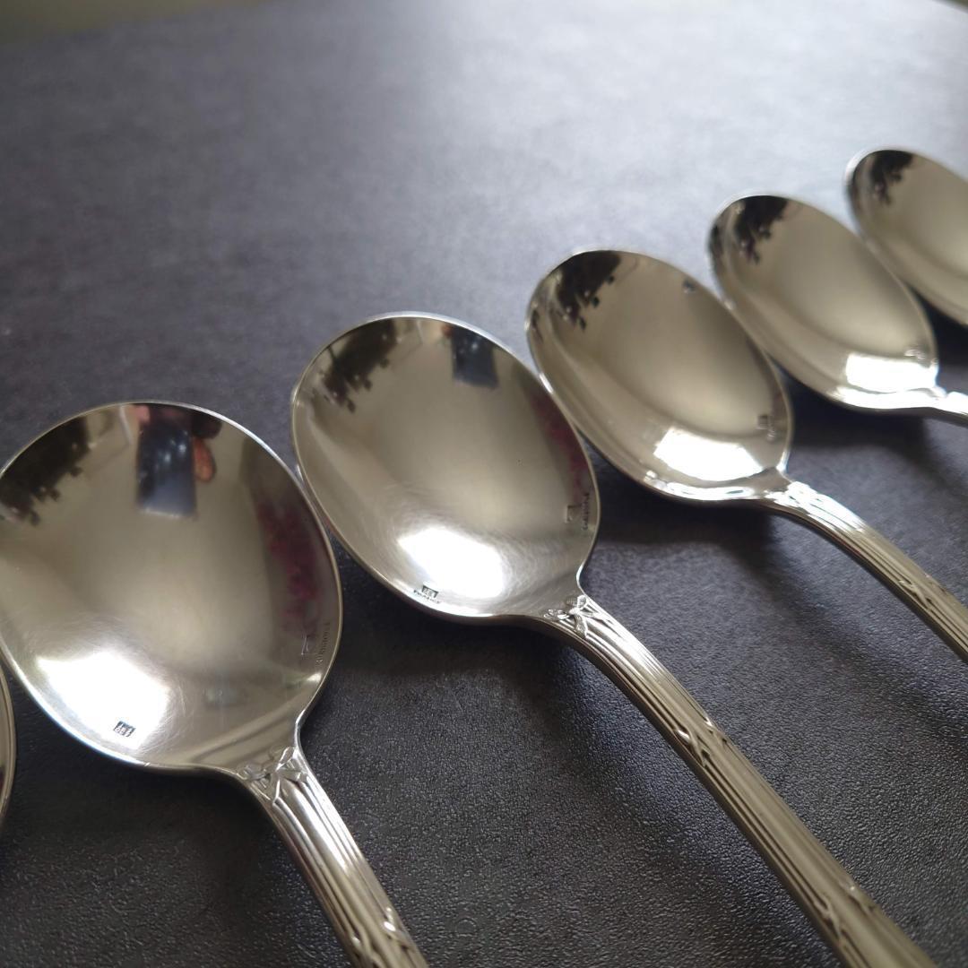 クリストフル リュバン コンソメスプーン 6点