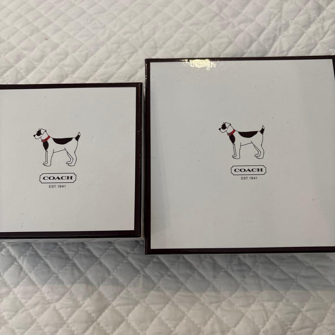 coach 首輪・リード　オールレザー　レッド