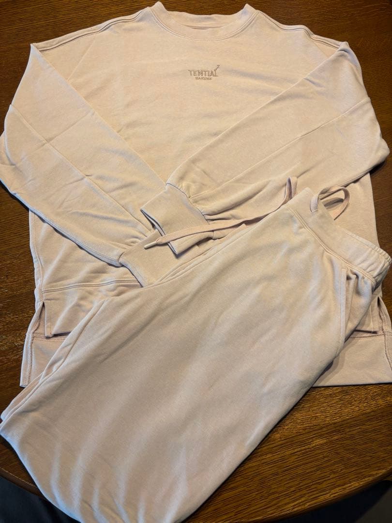 TENTIAL ピンク 裏起毛長袖パジャマ Lサイズ