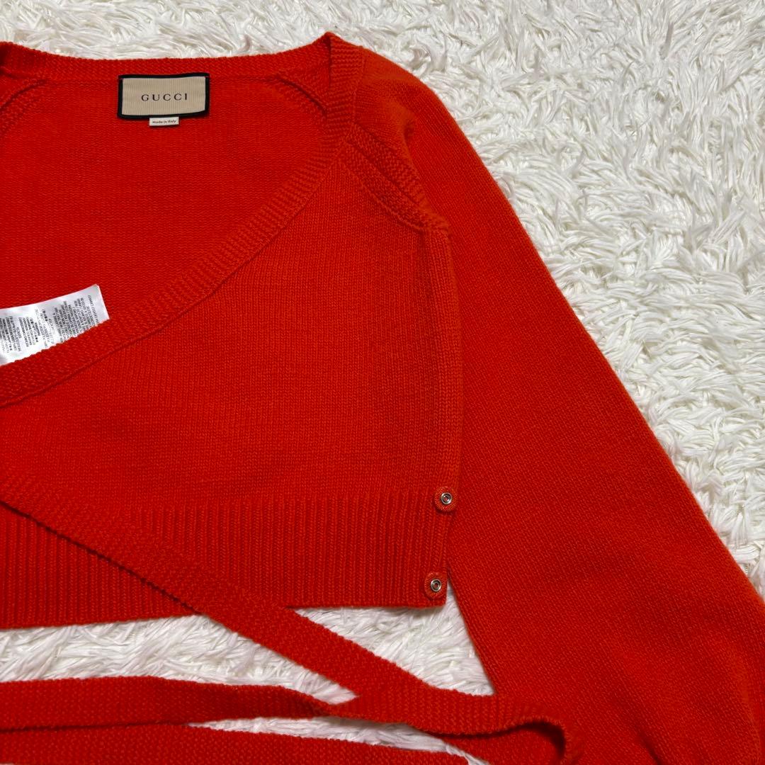 合馬公式アカウント1 専用GUCCI パフスリーブ カシュクール ニット