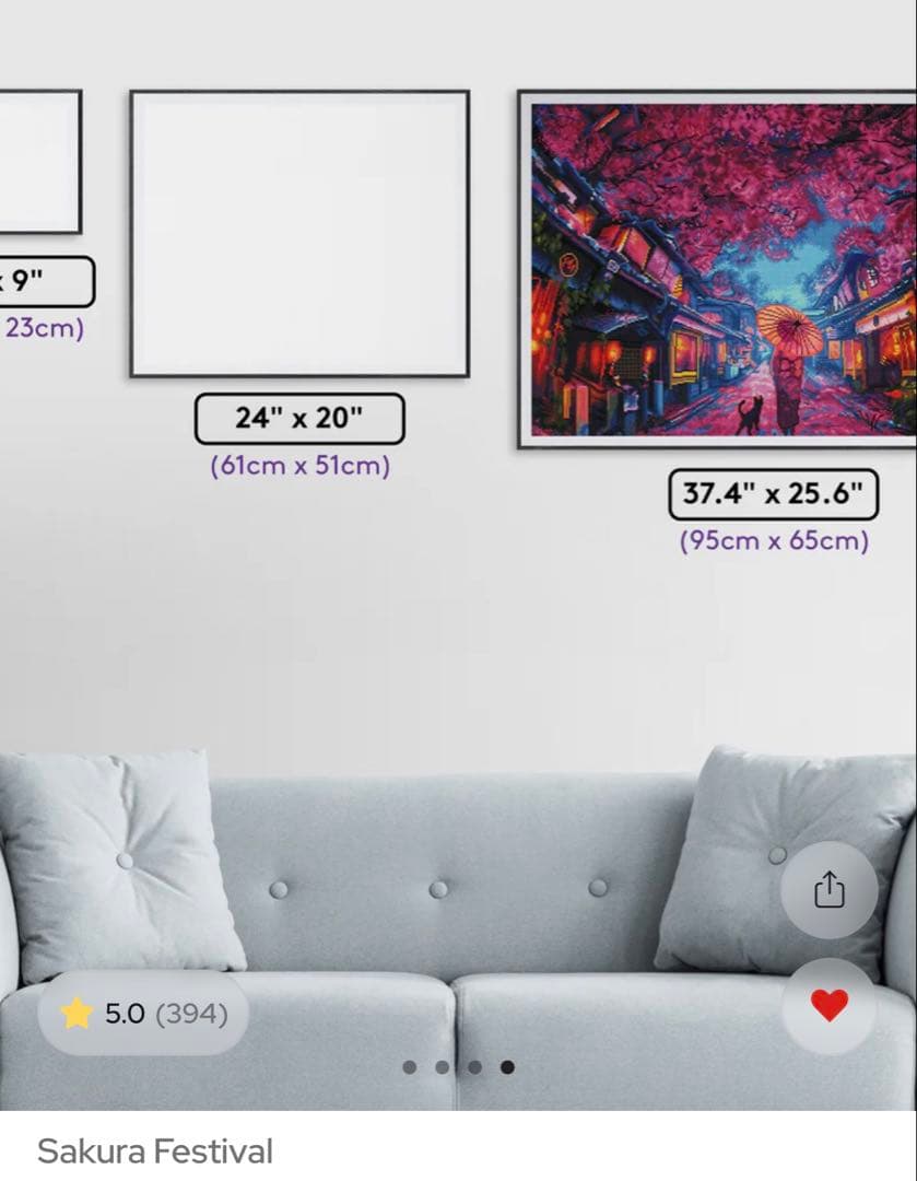 新品未開封　ダイヤモンドアートクラブ　SakuraFestival