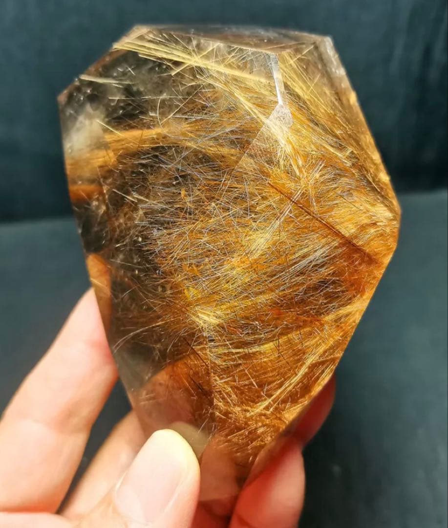 ルチルクォーツ原石　349g