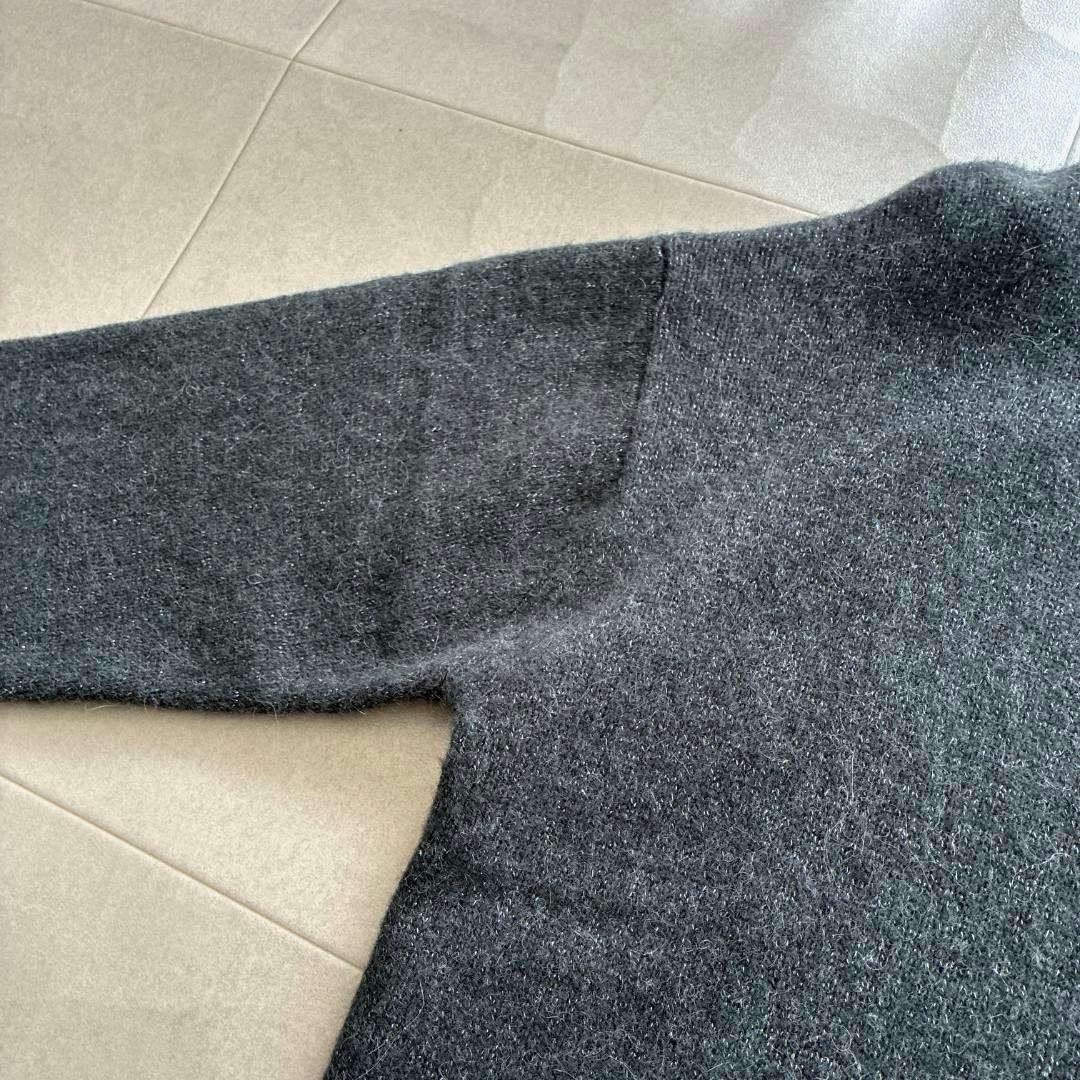 24AW 美品 BEARDSLEY♡アルパカ ウール ラメ Vネック ニット F