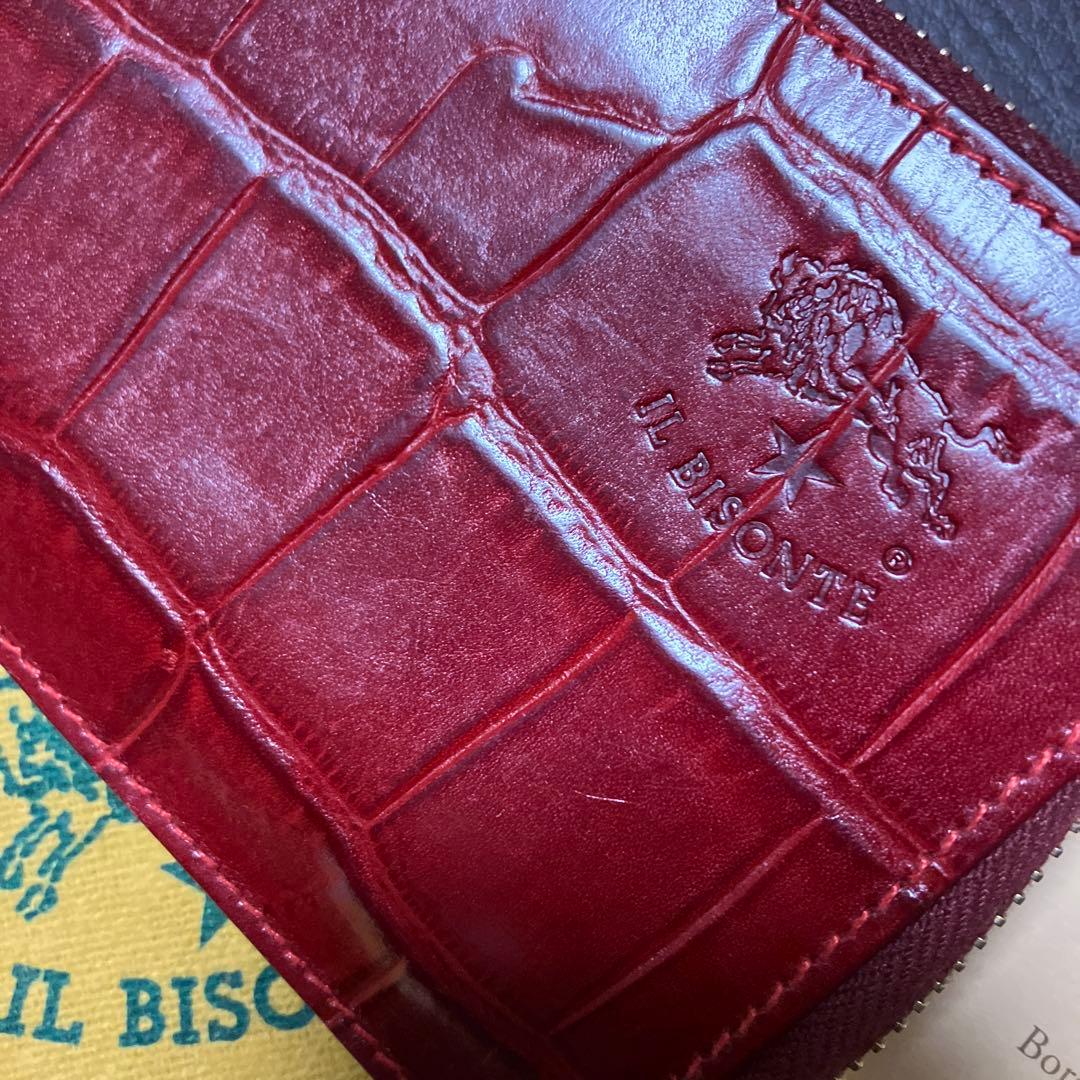 IL BISONTE レザー ケース レッド