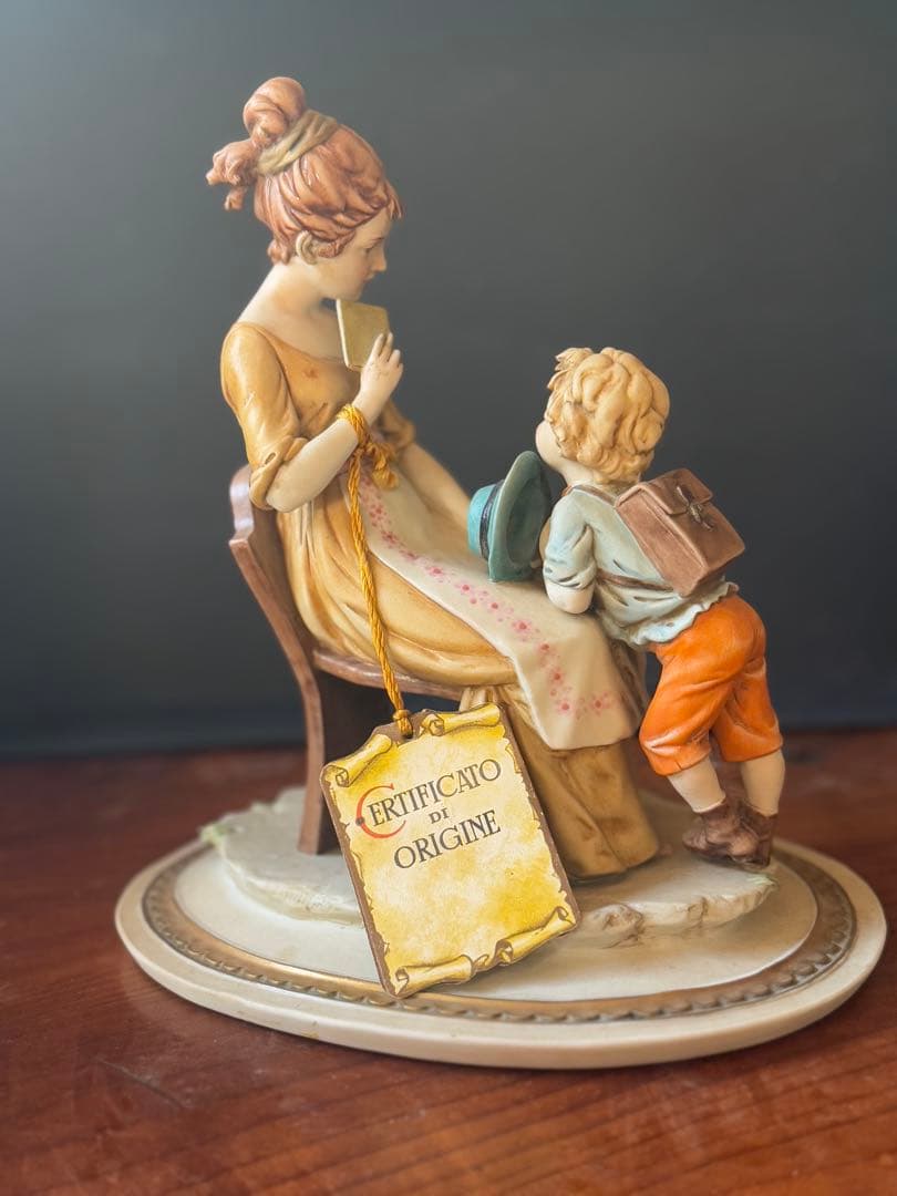 【伊Luigi Giorgio Benacchio】 陶器製の母子像@タグ付き
